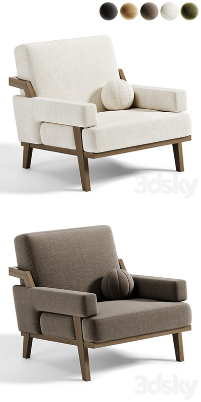 Cigar Ottoman Armchair